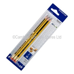 Staedtler Noris HB Pencils Eraser Tipped 3 Pack